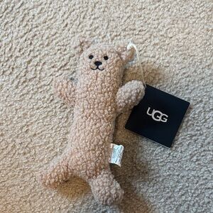 UGG Tan Sherpa Bear Plush Dog toy